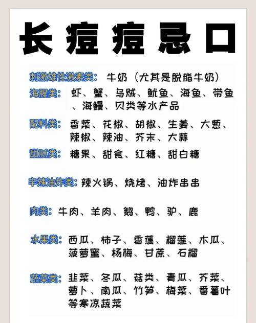 激素脸需要忌口的有哪些食物