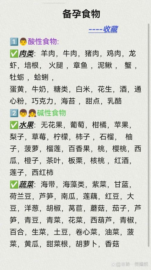 备孕宜吃哪些酸性食物?