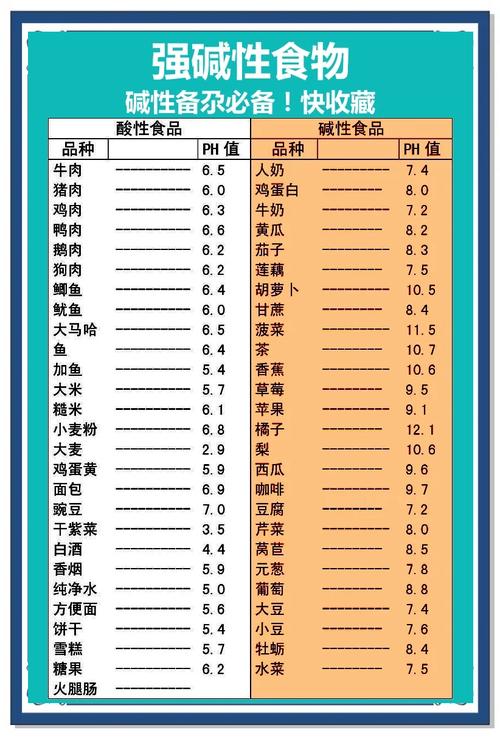 哪种食物属于酸性食物?
