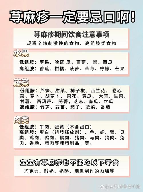 小孩荨麻疹忌口食物有哪些?