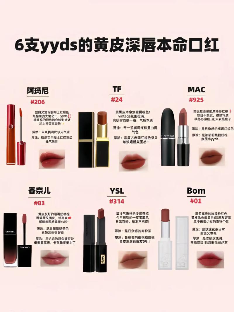 黄皮选口红,什么颜色显白?