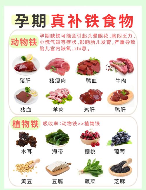 孕妇缺铁性贫血,吃什么食物能补?