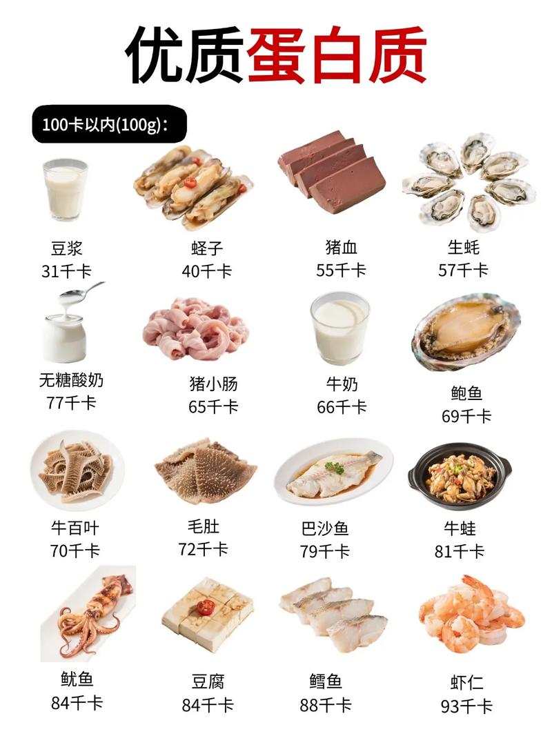 高蛋白优质蛋白食物有哪些?