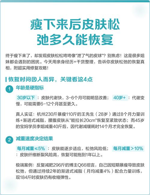 瘦后皮肤松弛,怎么紧致不反弹?