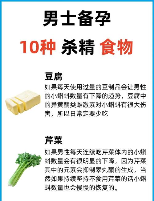 哪些食物会杀精,日常饮食需避开?