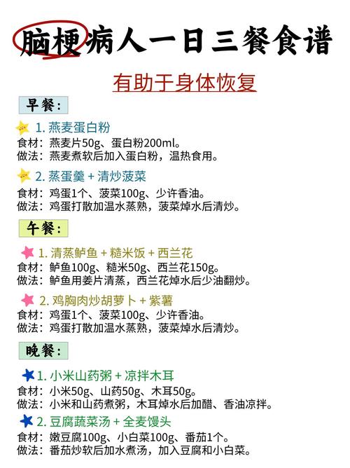 脑梗患者饮食禁忌与推荐食物有哪些?