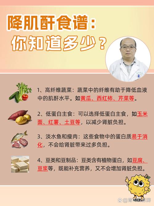 肾肌酐高,吃什么食物能降下来?