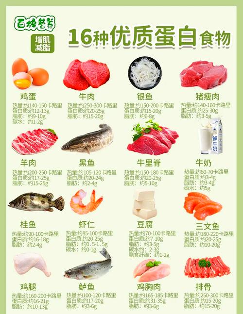 高蛋白食物清单有哪些？