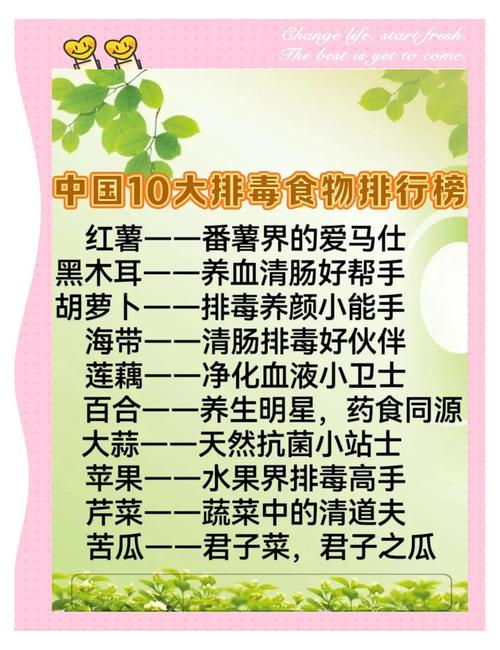 有助于排毒养颜的食物