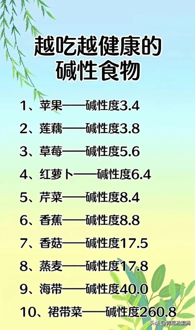 碱性食物有哪些?